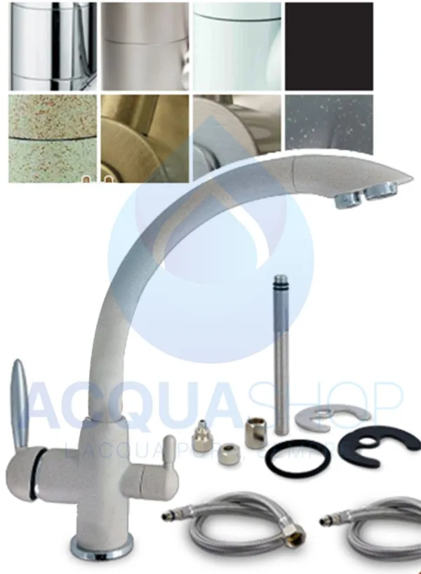 Rubinetto 3 vie 3/8" Granito avena - fragranite