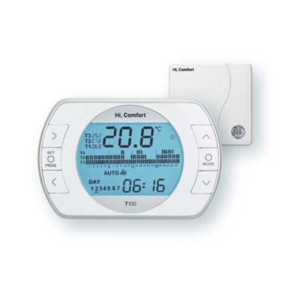 Cronotermostato Hi Comfort T100 Riello con display luminoso